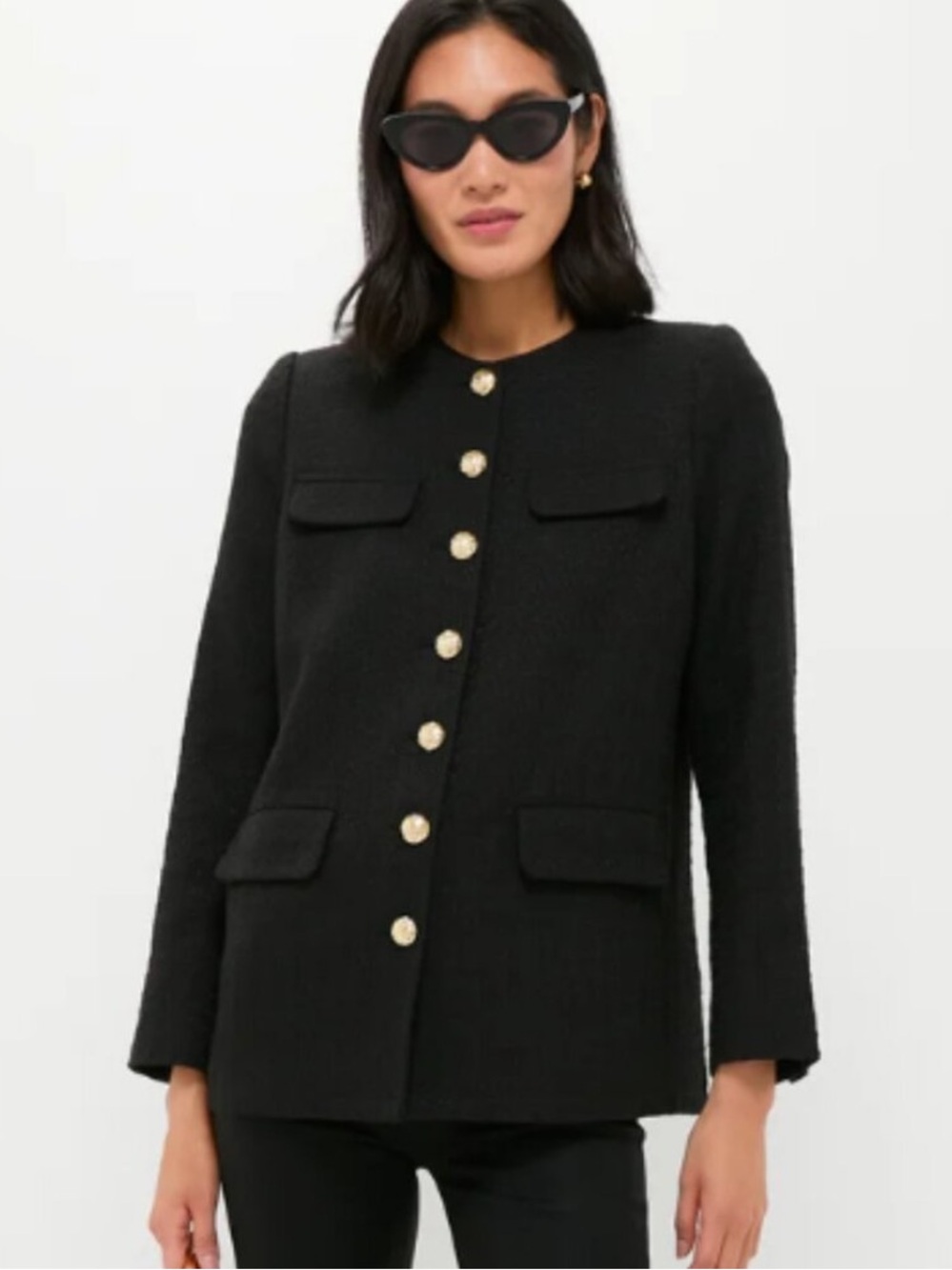 Tuckernuck Pomander Place Black Tweed Jennings Jacket Size XXXL Neutral Blazer